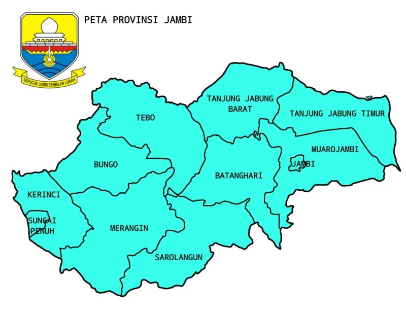Peta Provinsi Jambi 