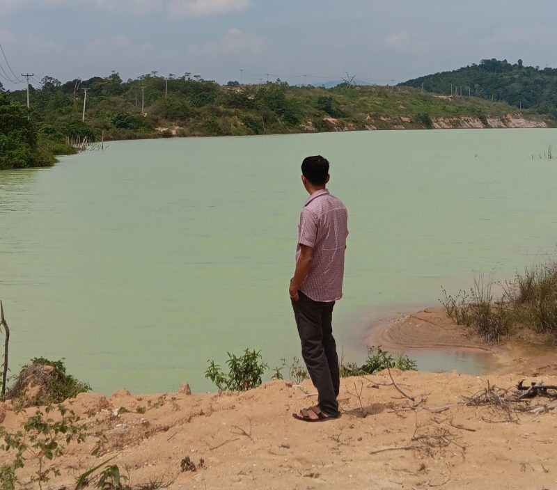 Foto: Lubang galian tambang batubara diduga bekas aktivitas PT AMI. (Istimewa)