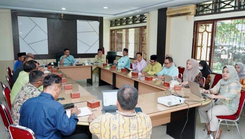 Suasana rapat koordinasi tindak lanjut hasil pra-penilaian kinerja aksi konvergensi percepatan penurunan stunting tahun 2025 yang digelar Pemerintah Kabupaten Tebo di Ruang Sekretaris Daerah.(INJ/Ist)