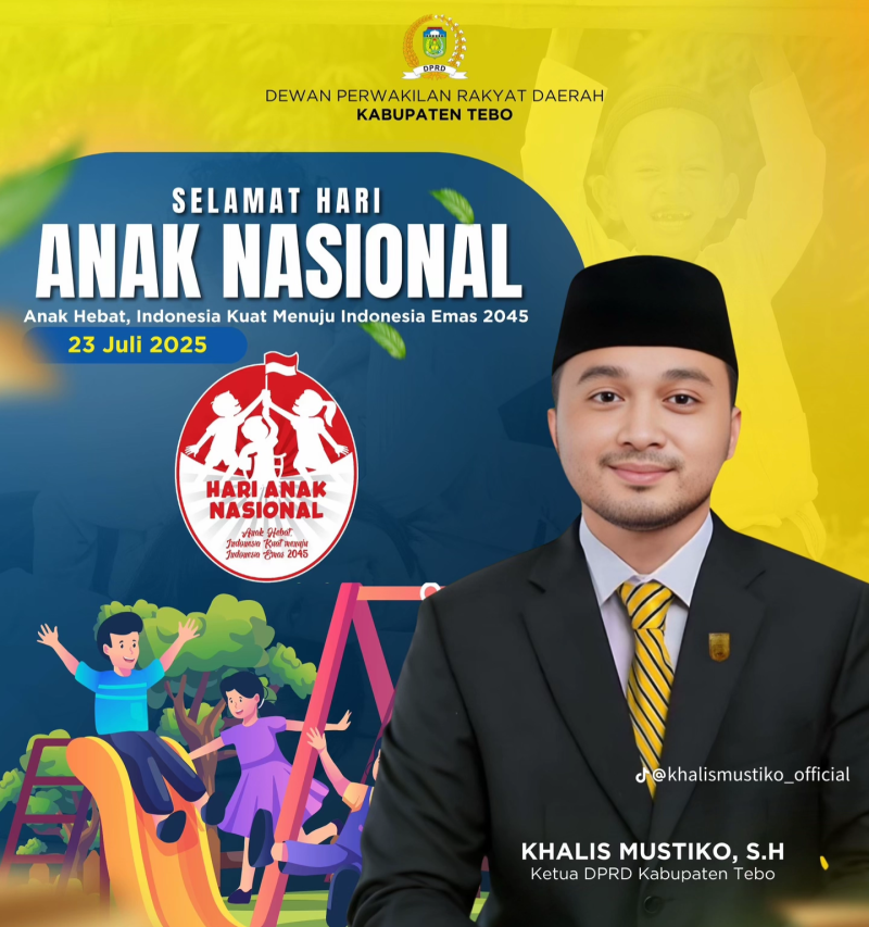 Ketua DPRD Kabupaten Tebo, Khalis Mustiko, S.H 
