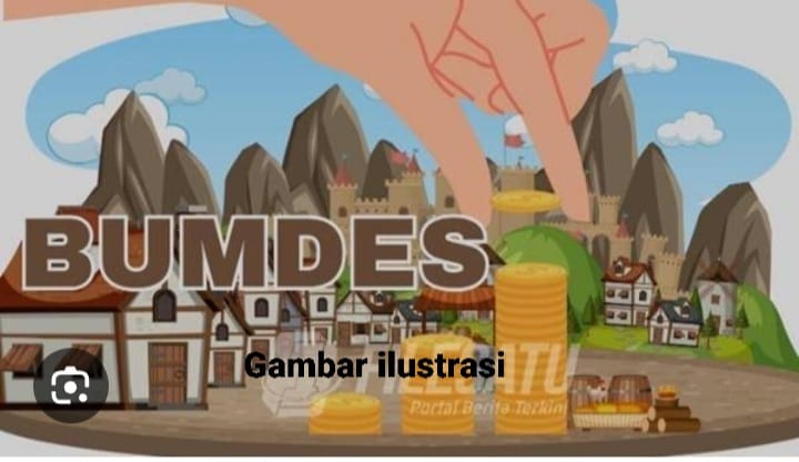 Ilustrasi konsep Badan Usaha Milik Desa (BUMDes) sebagai penggerak ekonomi desa melalui pengelolaan aset dan potensi lokal. (Foto: Istimewa)