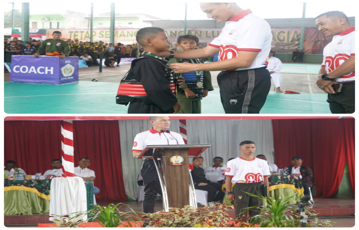 Kasrem 042/Gapu, Kolonel Inf Slamet Riadi, S.I.P, resmi membuka Open Turnamen Piala Danrem 042/Gapu yang diikuti ratusan peserta dari berbagai kabupaten/kota di Provinsi Jambi.(INJ/Ist)